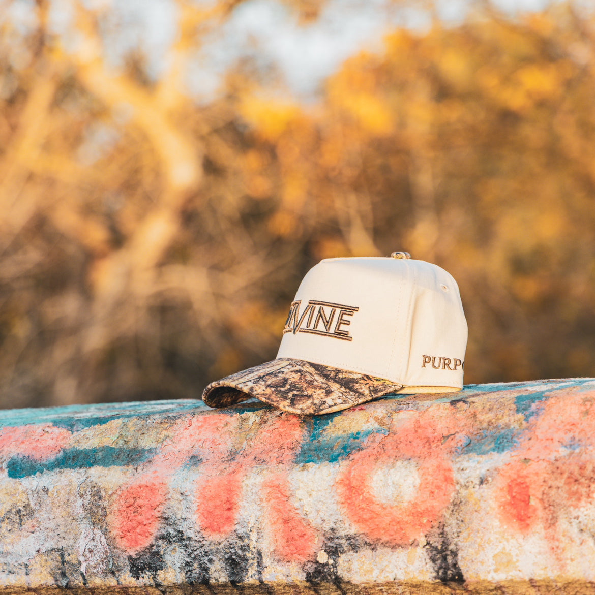 Natural/Camo Trucker Hat