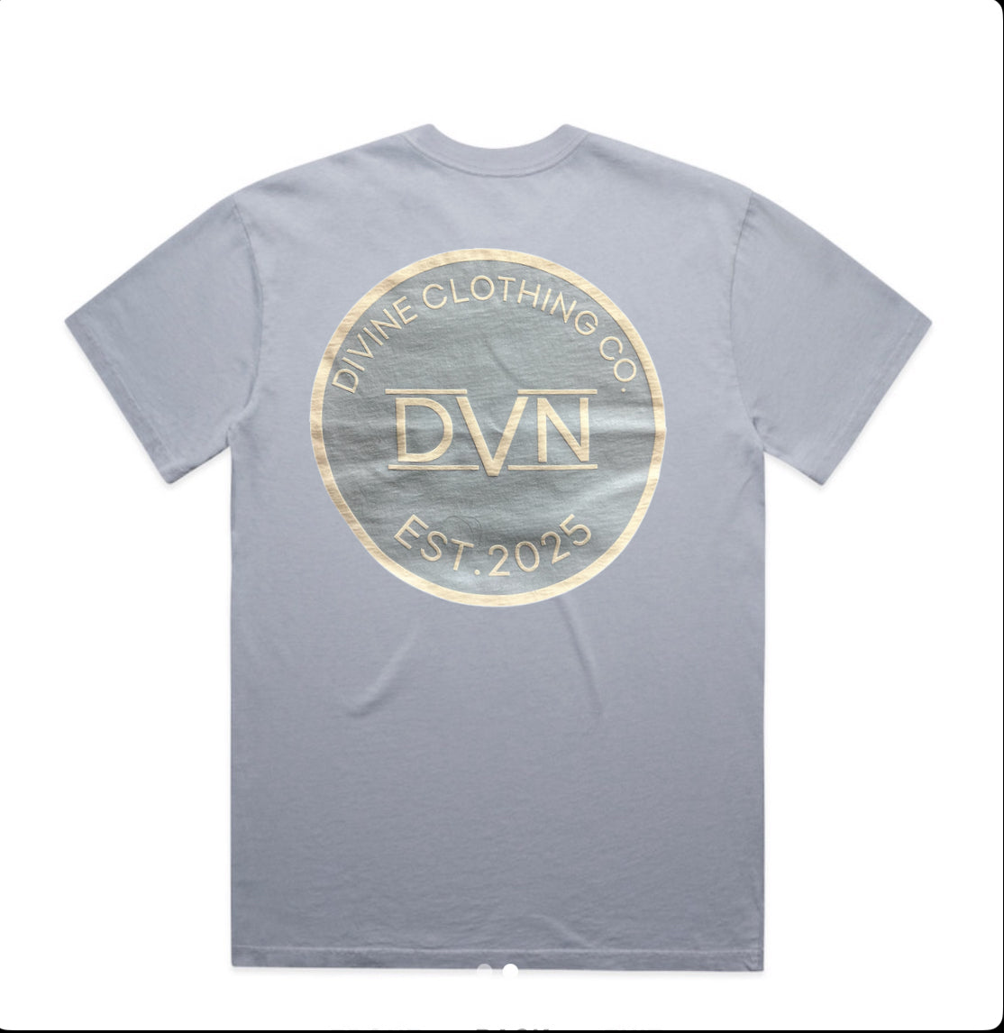 Oversized "Powder" Tee Blue