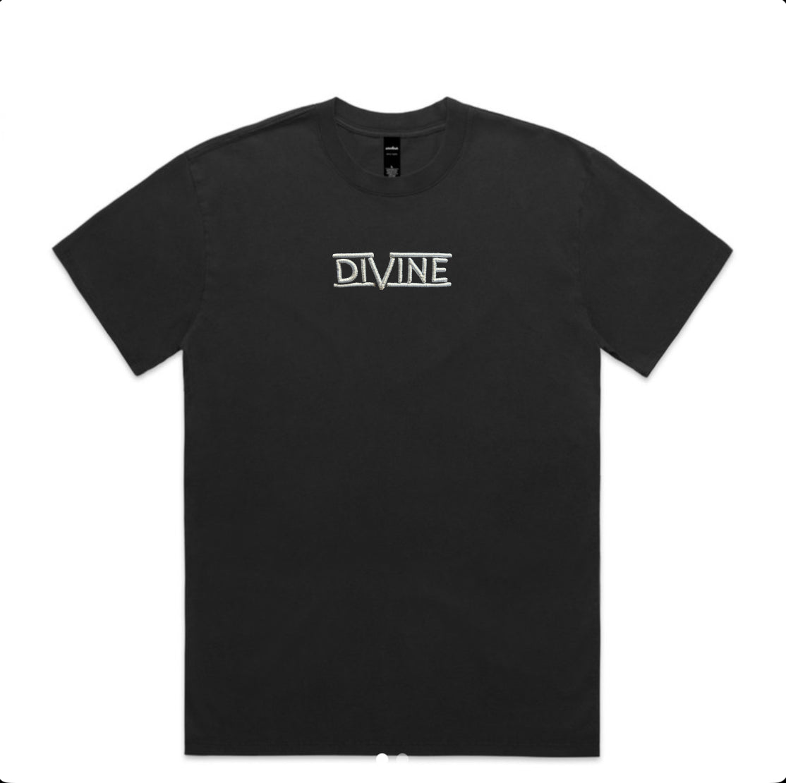 Oversized "Powder" Tee Black
