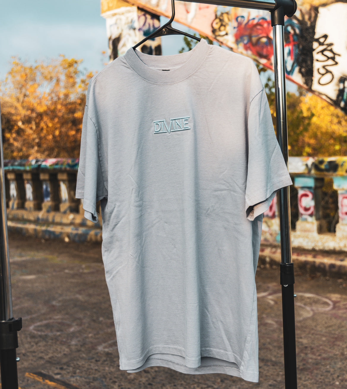 Oversized "Powder" Tee Blue