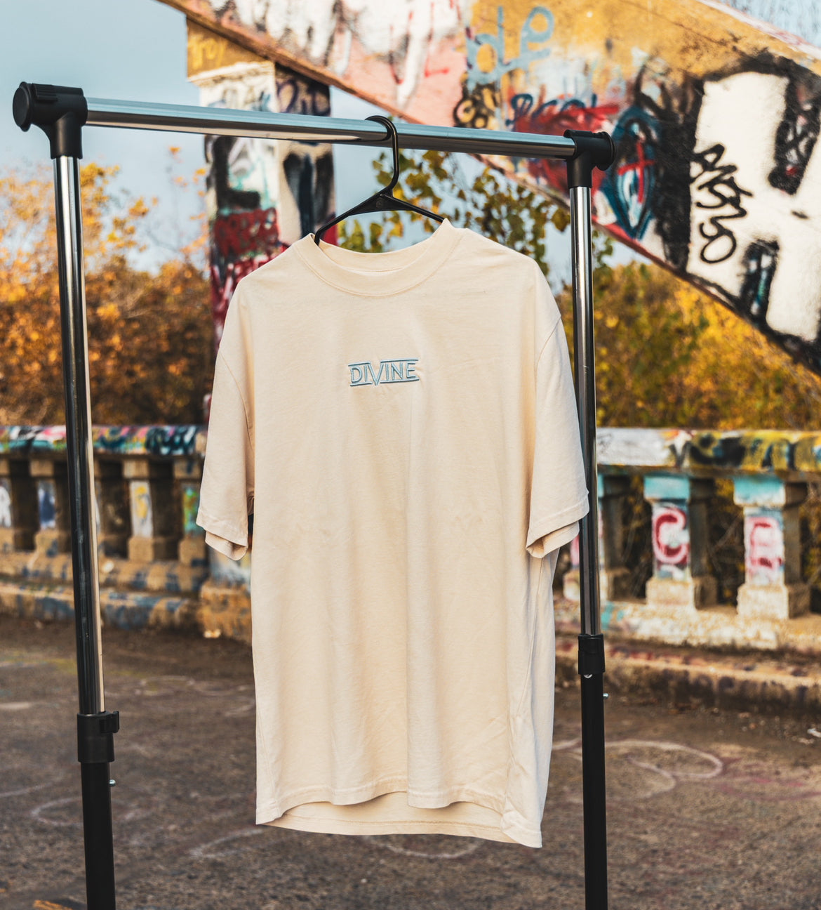 Oversized "Powder" Tee Ecru