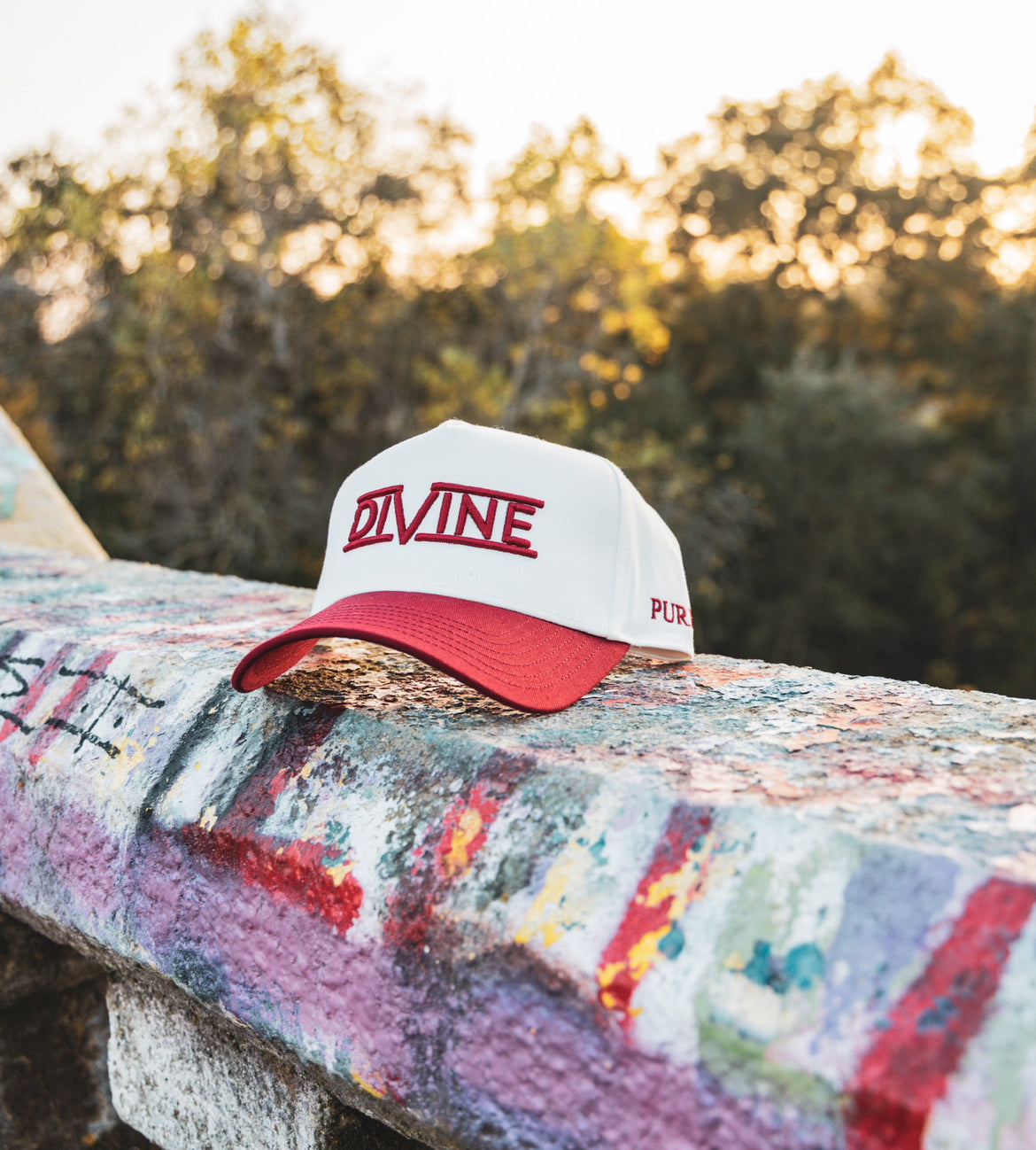 Natural/Red Trucker Hat