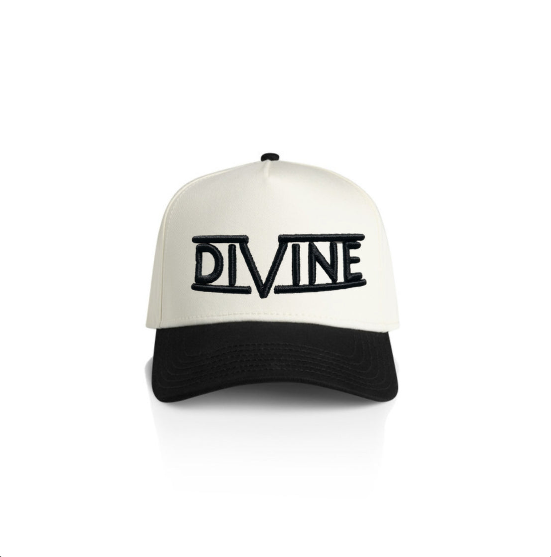 Natural/Black Trucker Hat
