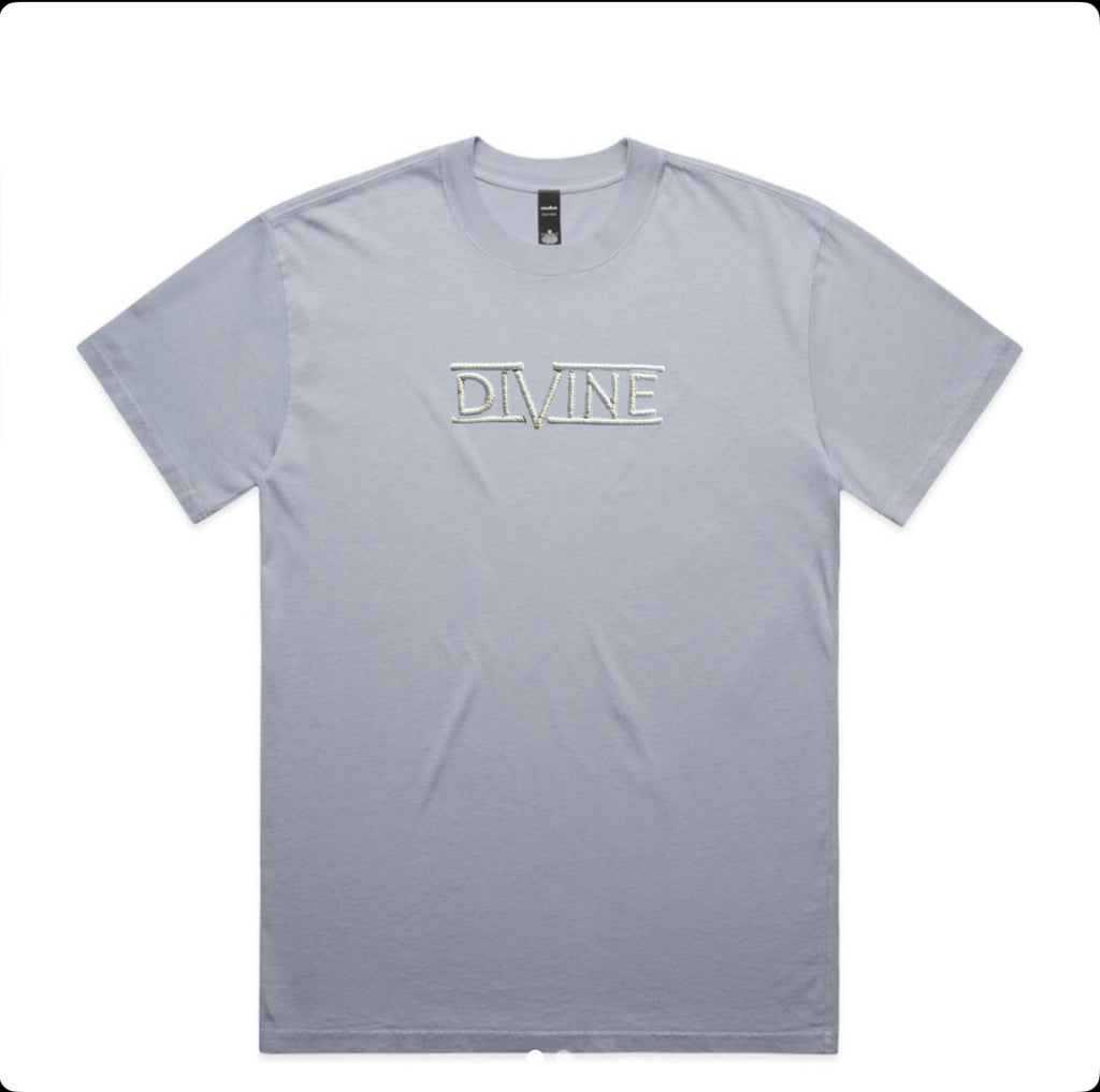 Oversized "Powder" Tee Blue
