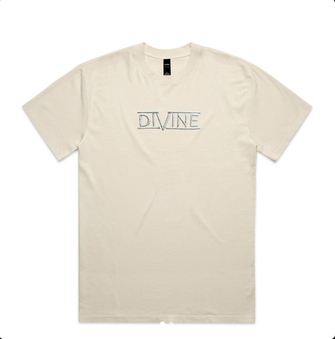 Oversized "Powder" Tee Ecru