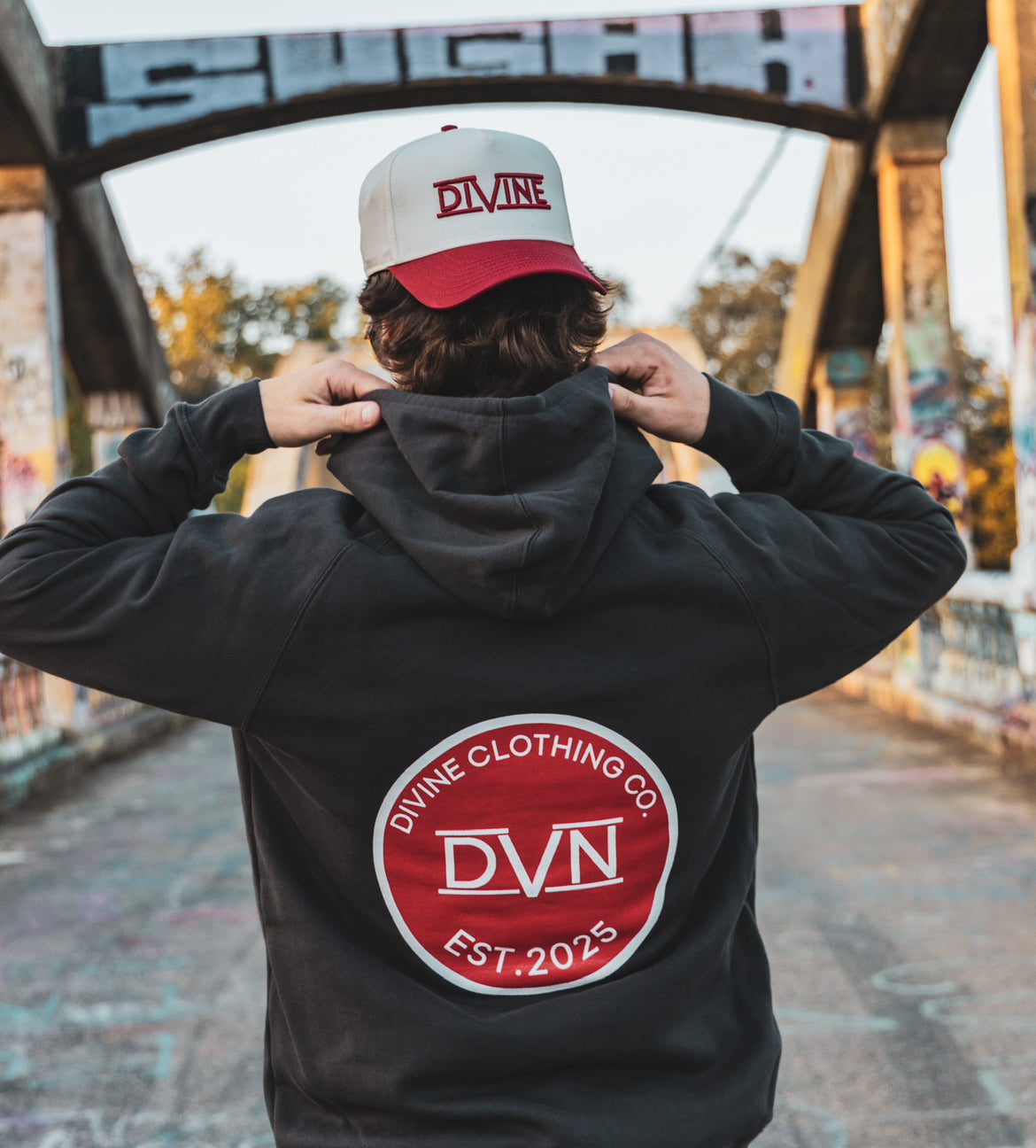 Natural/Red Trucker Hat