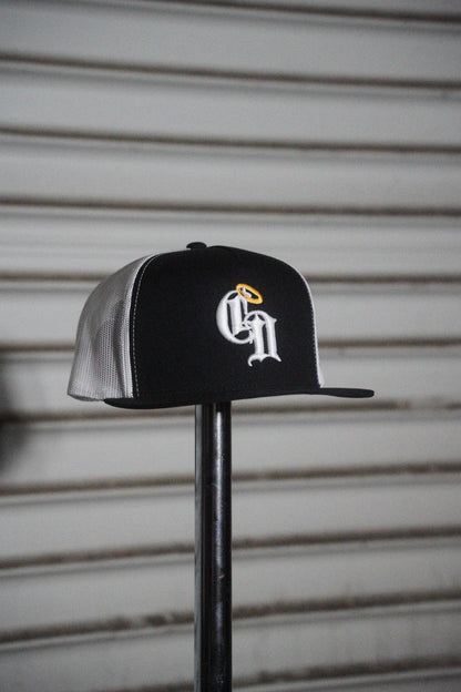CD Classic 5 Panel Trucker Black/White