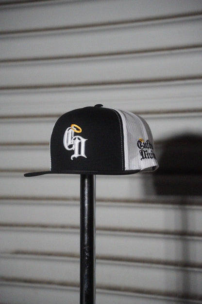 CD Classic 5 Panel Trucker Black/White