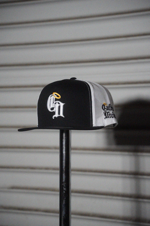 CD Classic 5 Panel Trucker Black/White