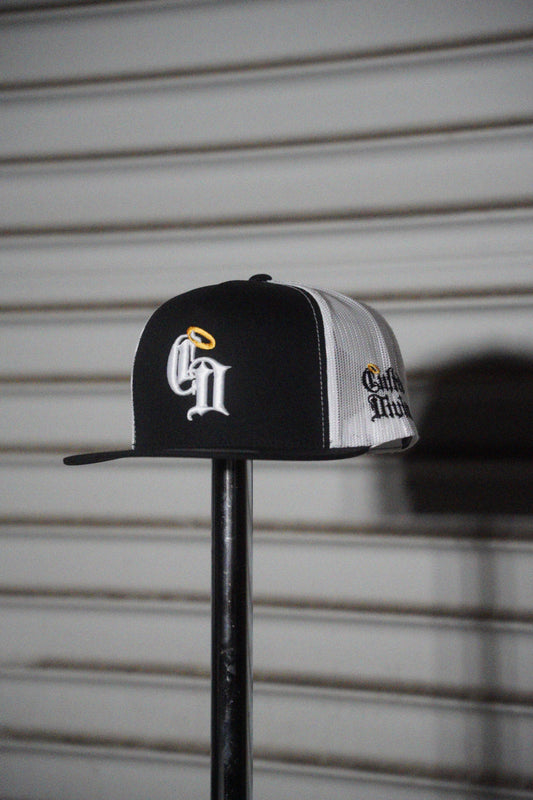 CD Classic 5 Panel Trucker Black/White