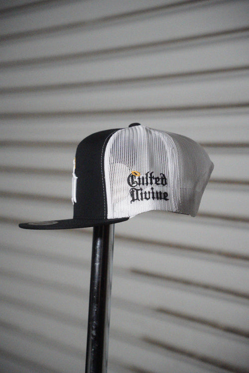CD Classic 5 Panel Trucker Black/White